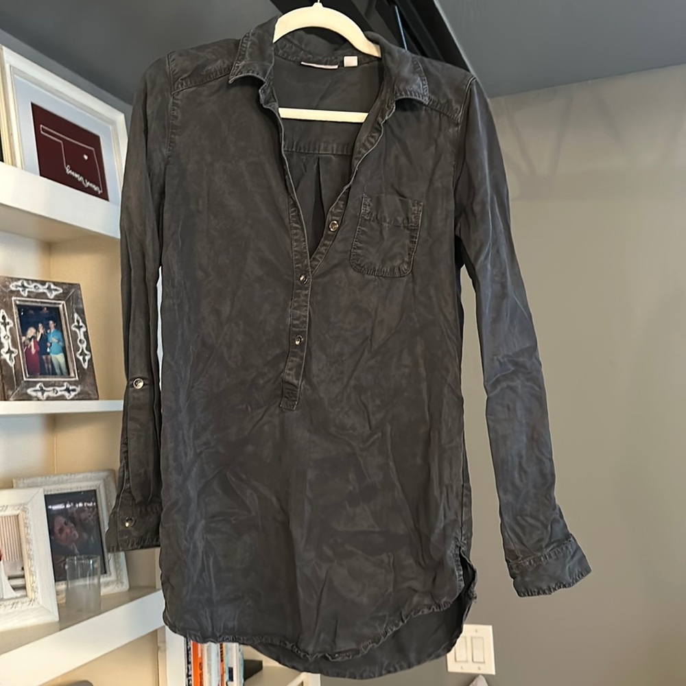 Halogen Button Down Tunic - image 1